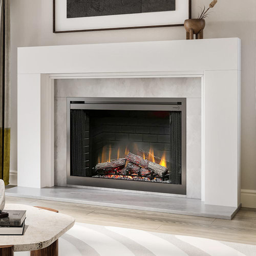 Modern Ember Sabine Contemporary Wood Fireplace Mantel Surround Kit